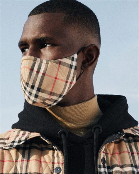 Burberry releases face mask with signature check on  